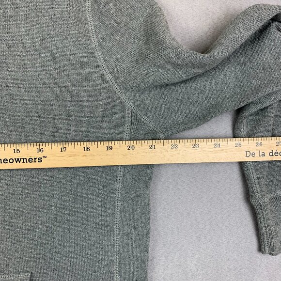 J Crew Mens Sweater Medium Gray Full Zip Long Sleeve Cotton Cashmere Blend Knit - Picture 5 of 7